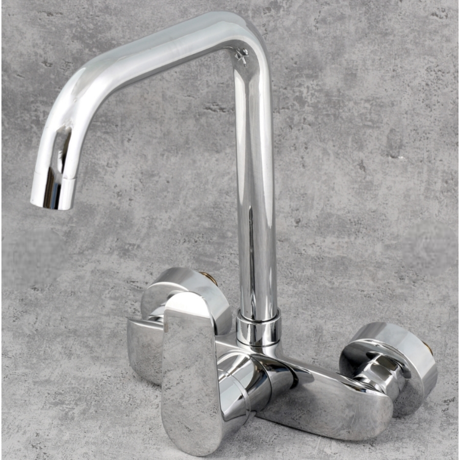 Стенен смесител за кухня, Сребрист SHD006