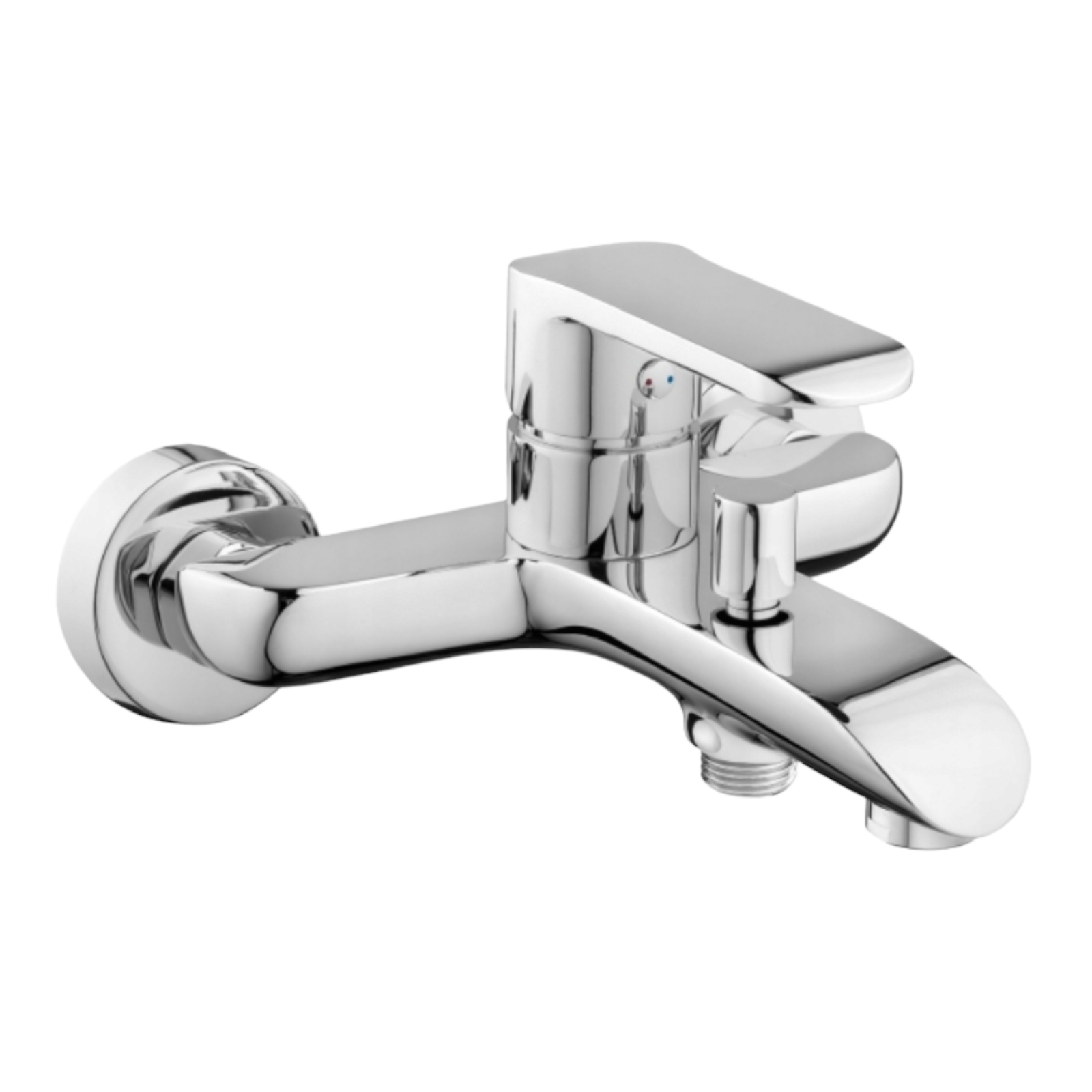 Стенен смесител за душ/вана, Сребрист SHD003