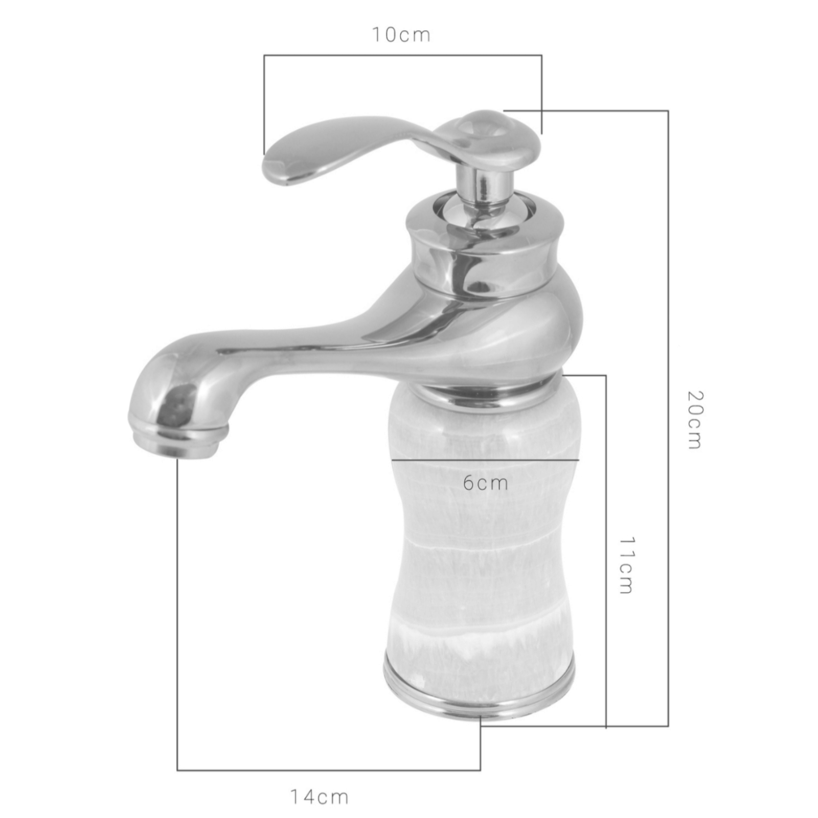 Смесител за умивалник, Златист SONG-001