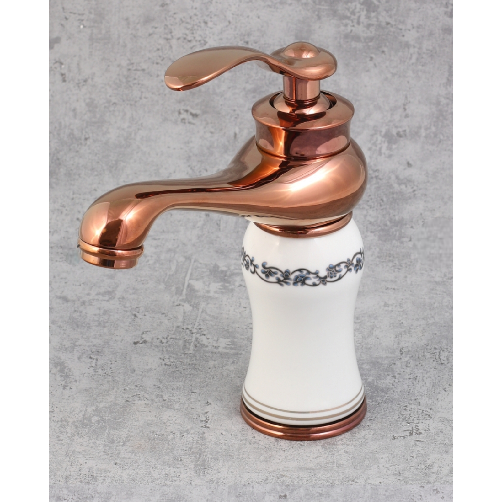 Смесител за умивалник в меден цвят SONG-003