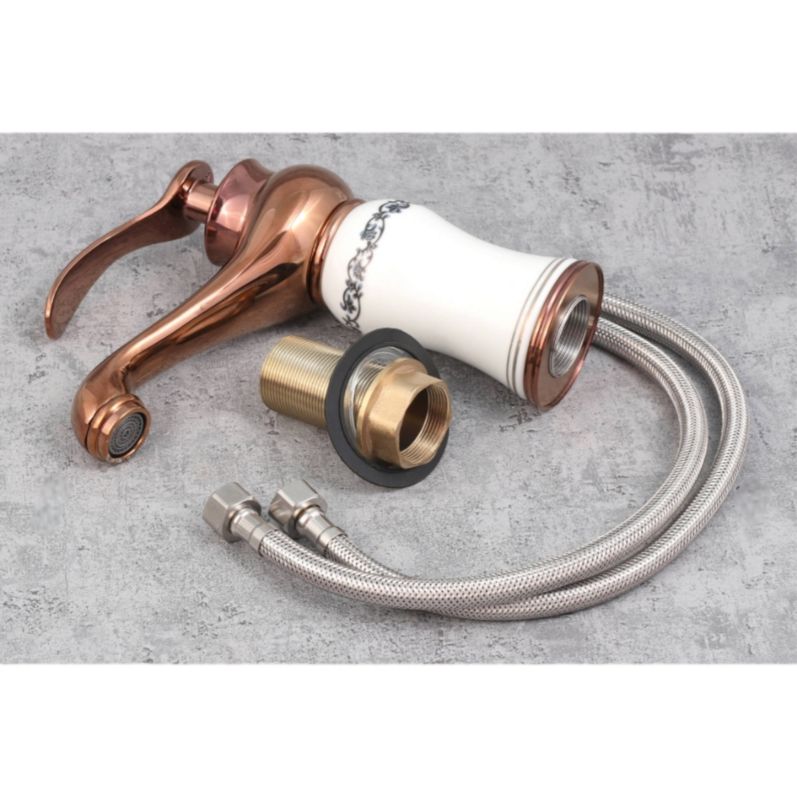 Смесител за умивалник в меден цвят SONG-003