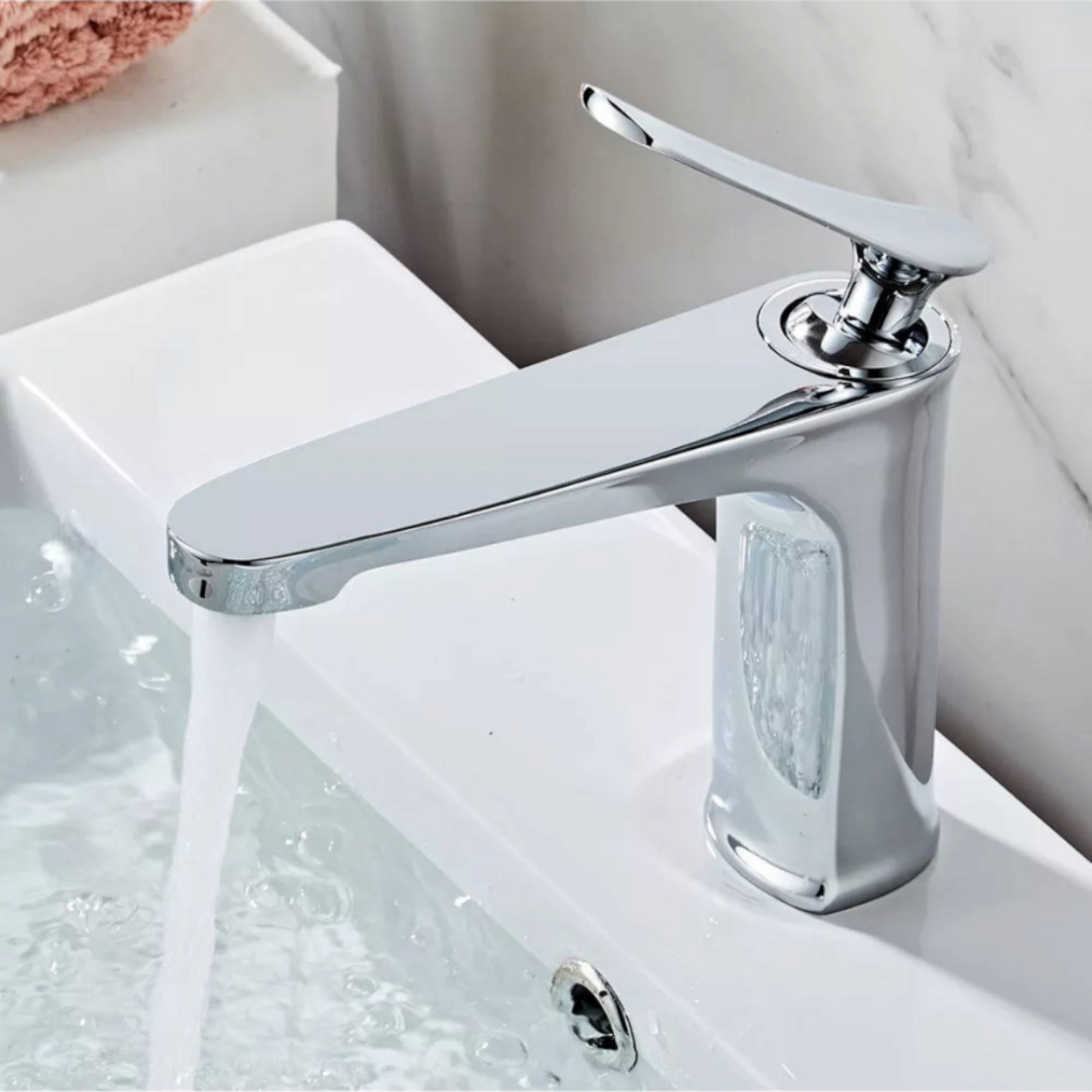 Смесител за умивалник, Сребрист DDM0014