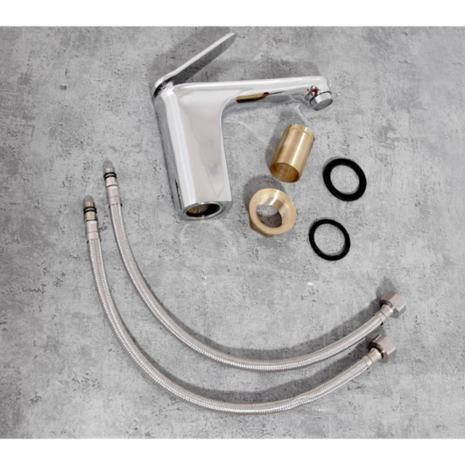 Смесител за умивалник, Сребрист DDM0014