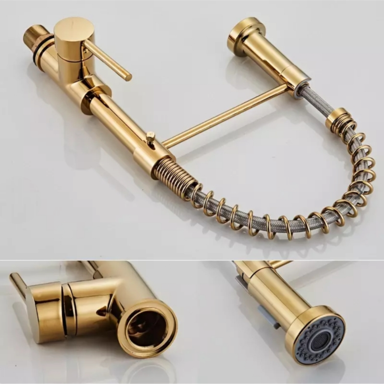 Смесител за кухня, Златист PT-7201G