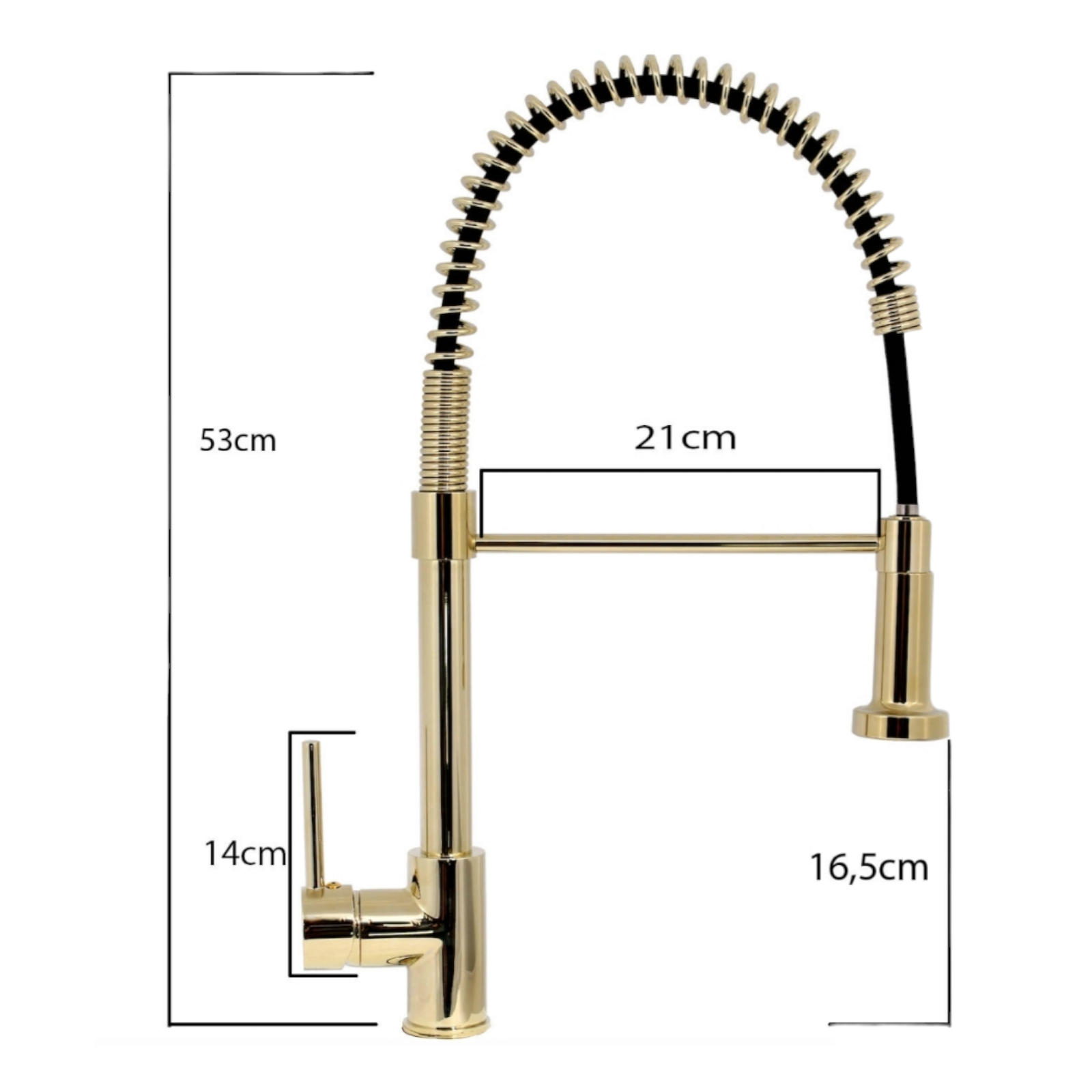Смесител за кухня, Златист PT-7201G