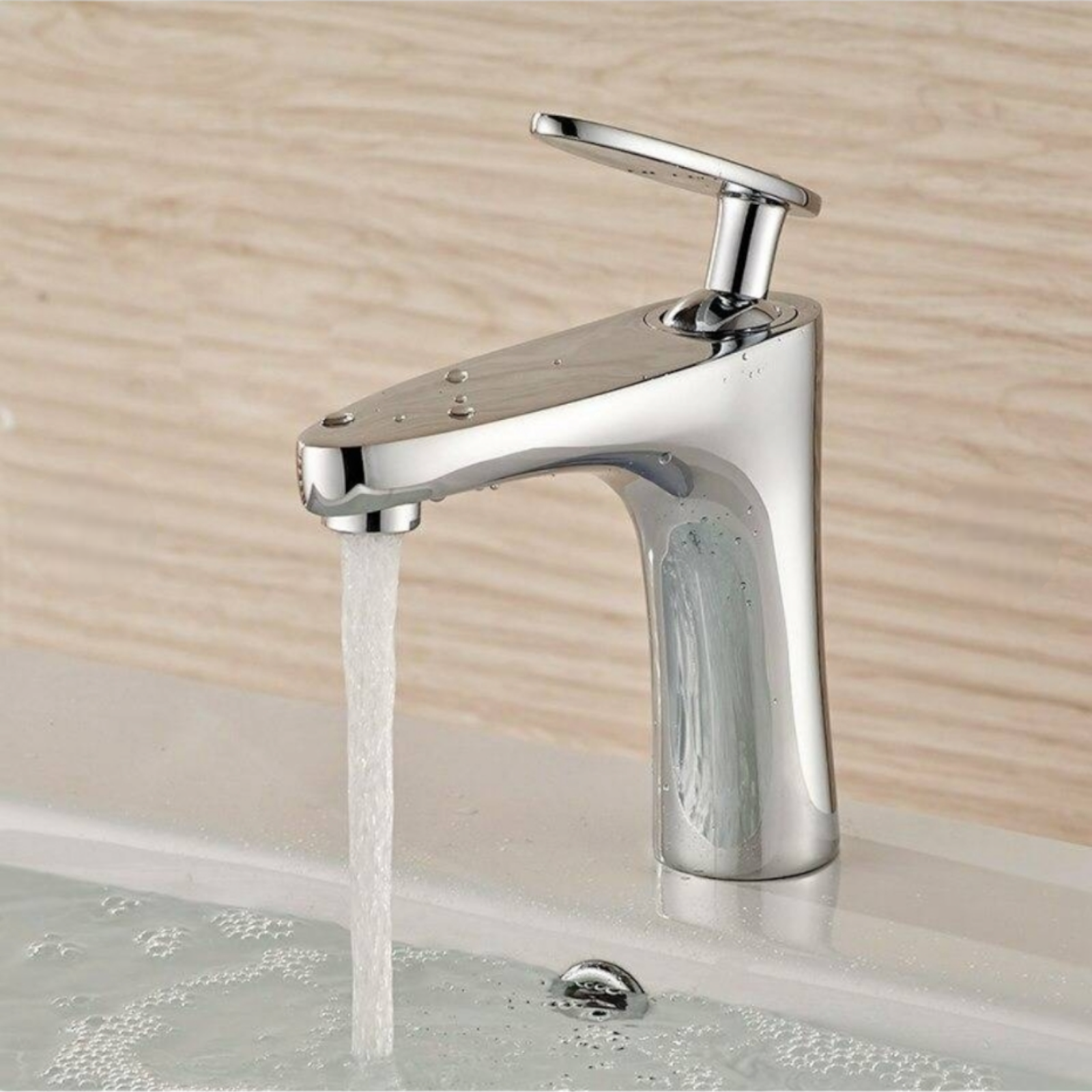 Смесител за умивалник, Сребрист ELVA-004