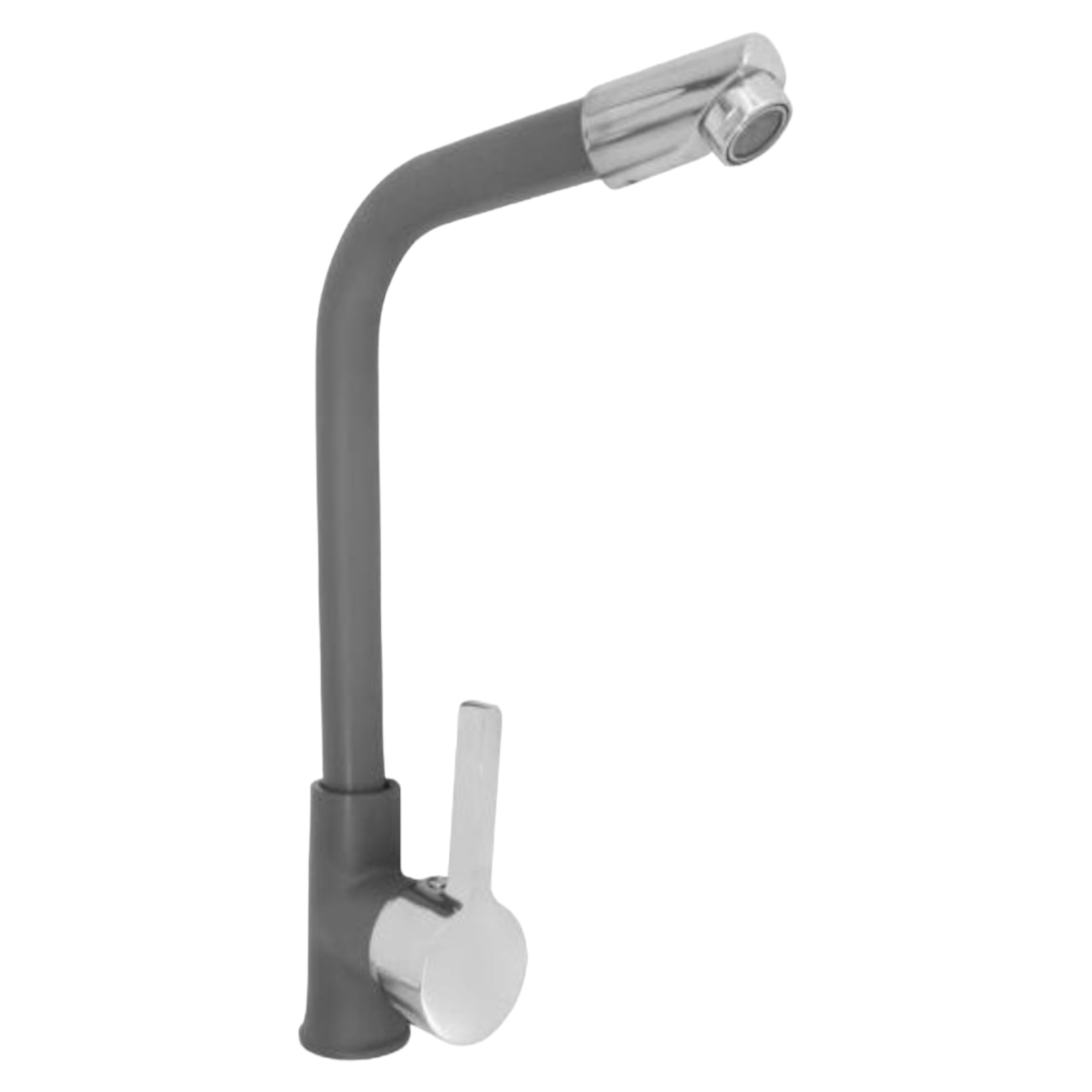 Смесител за кухня с керамично покритие и хром, Сив ZFCHD-1