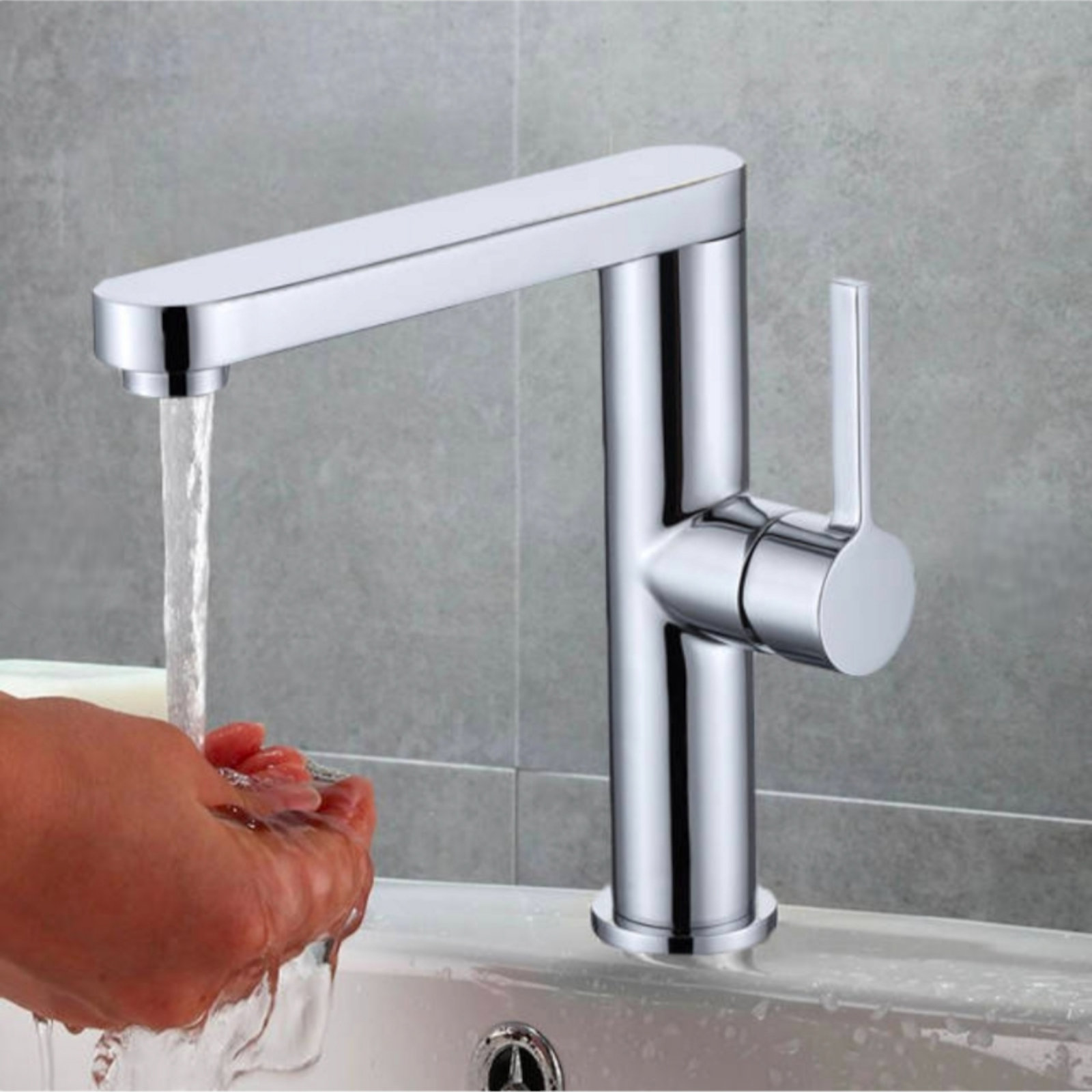 Смесител за умивалник стоящ 9107