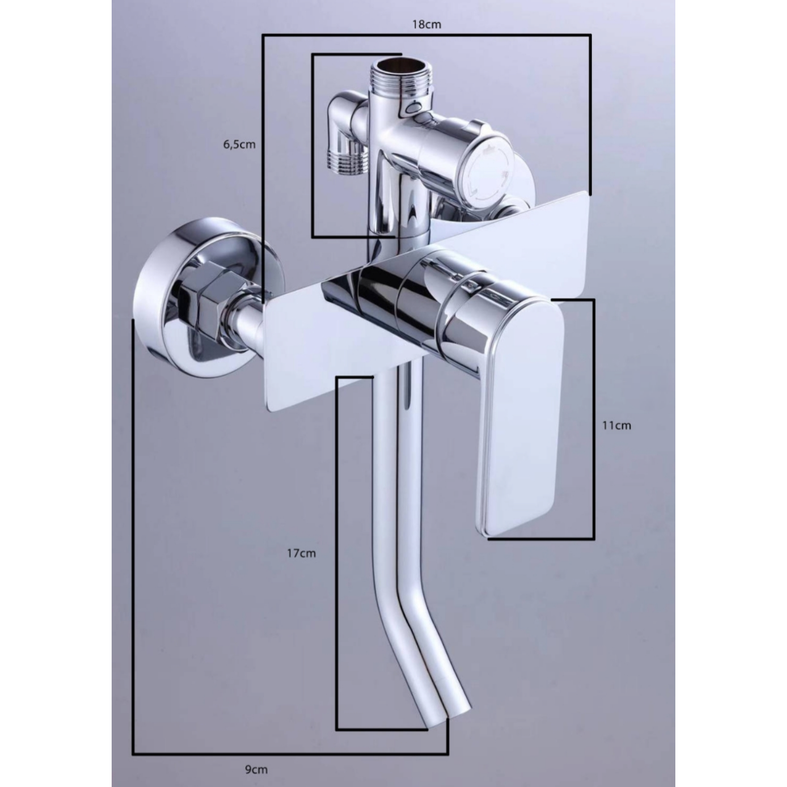 Душ колона със смесител, Хром HS-008
