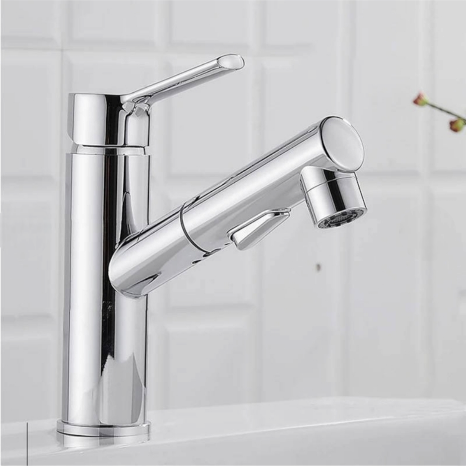 Смесител за умивалник, Сребрист BCL-06X