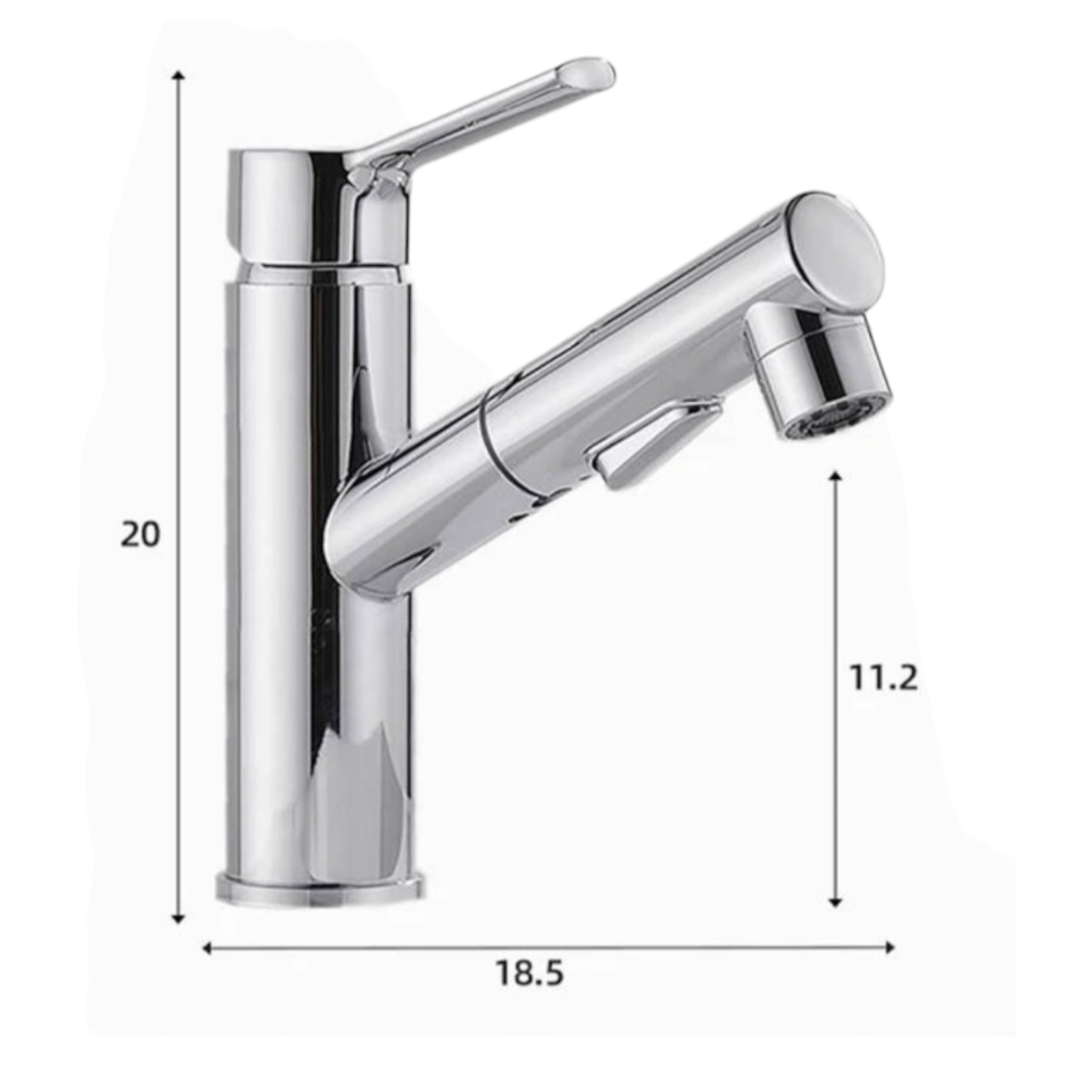 Смесител за умивалник, Сребрист BCL-06X