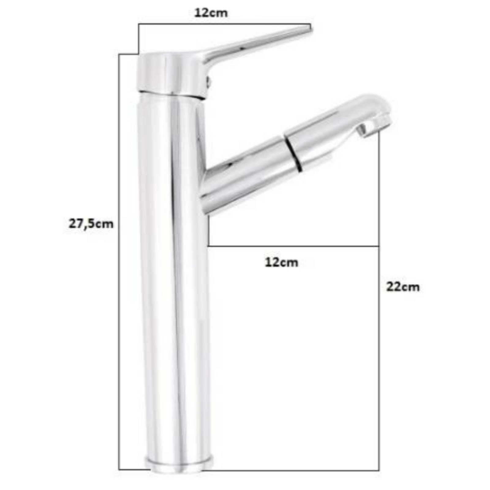 Смесител за умивалник с издърпващ се чучур BCL-03