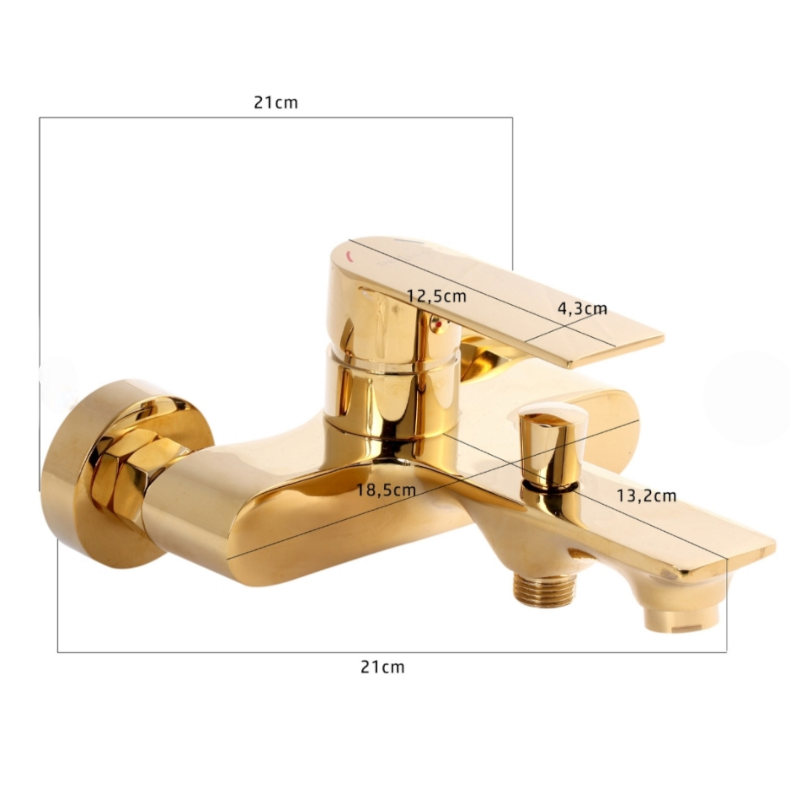 Смесител за душ/вана, Златист 6353353G