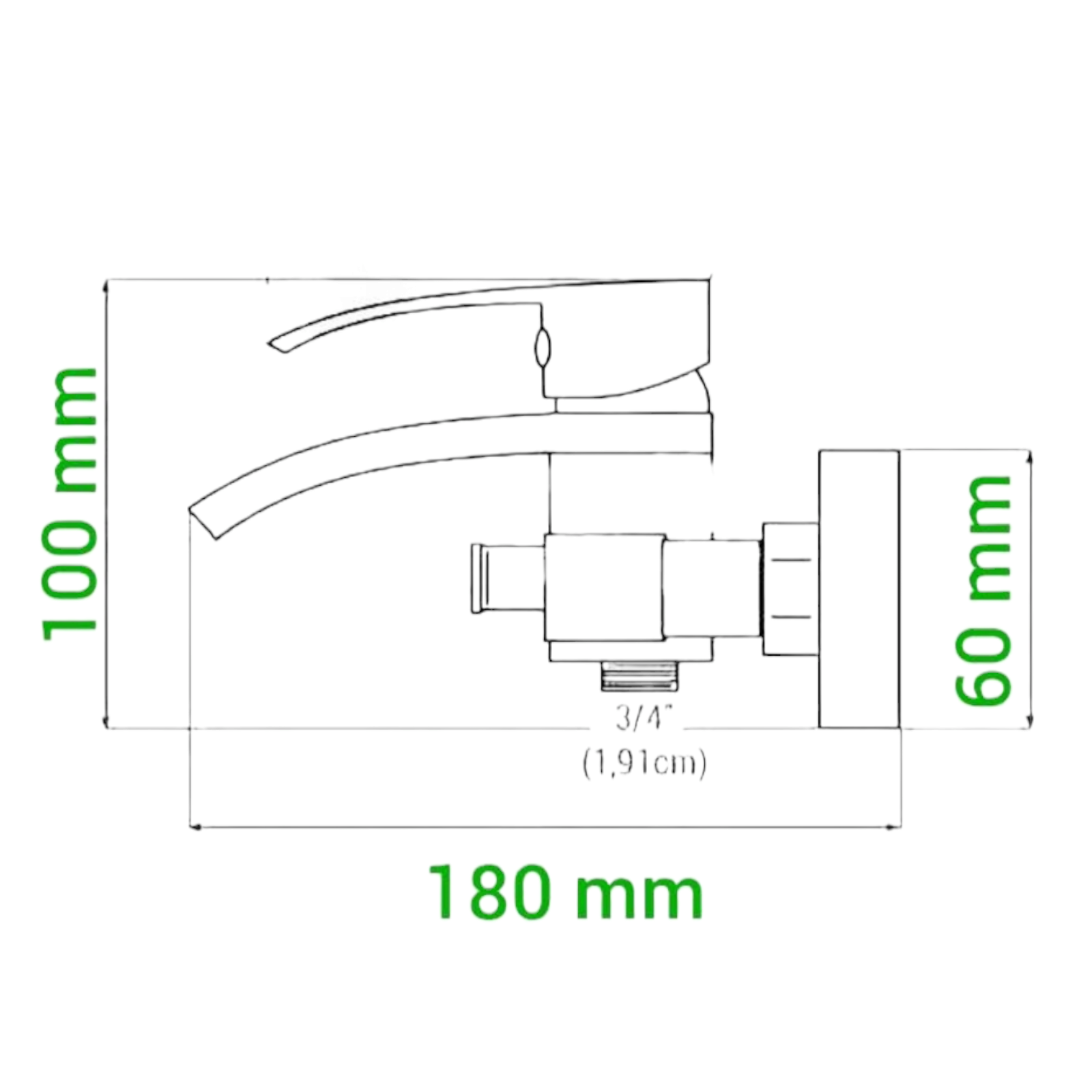Смесител за душ/вана каскаден тип, Сребрист TFSL-01