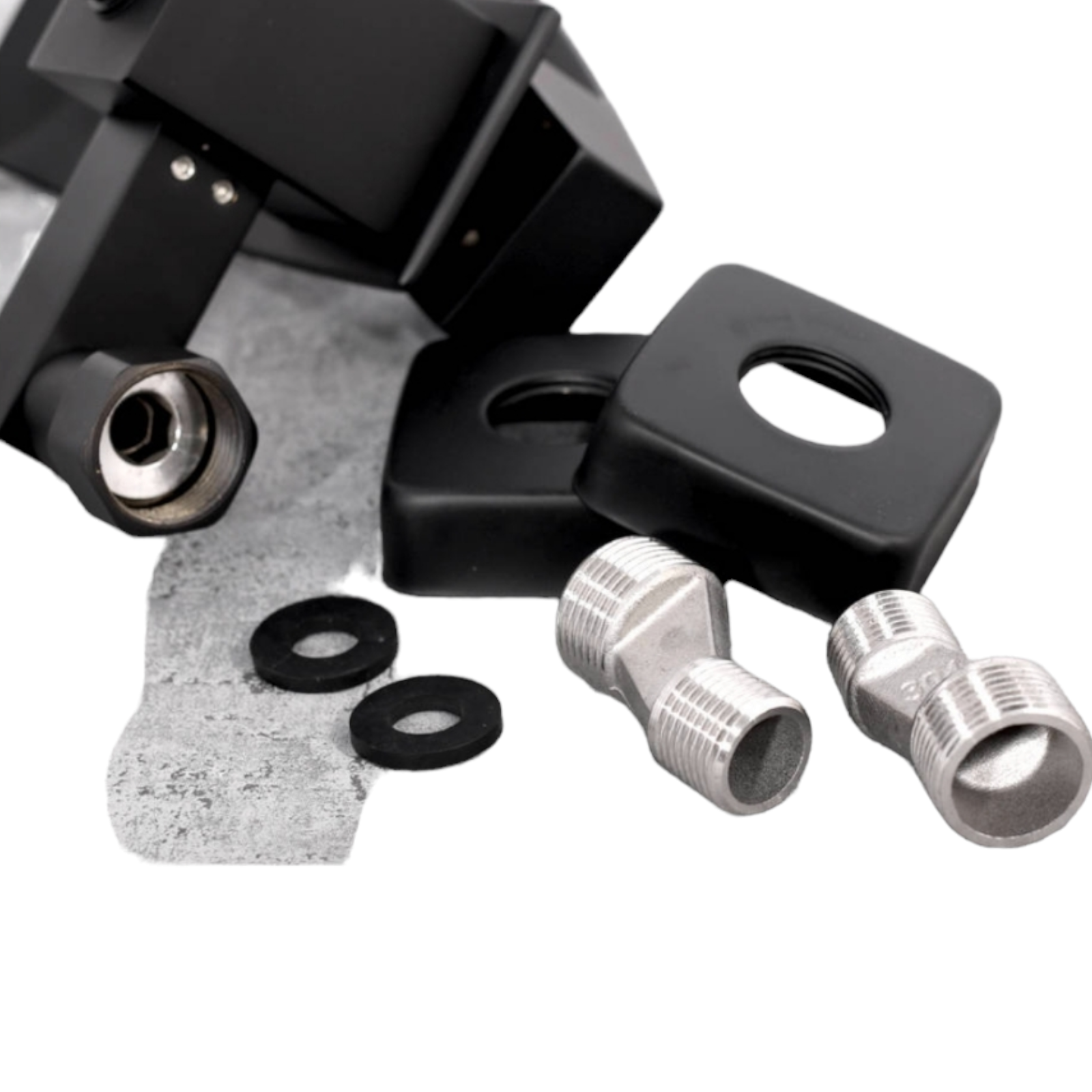 Смесител за душ/вана каскаден тип, Черен TFSL-01B