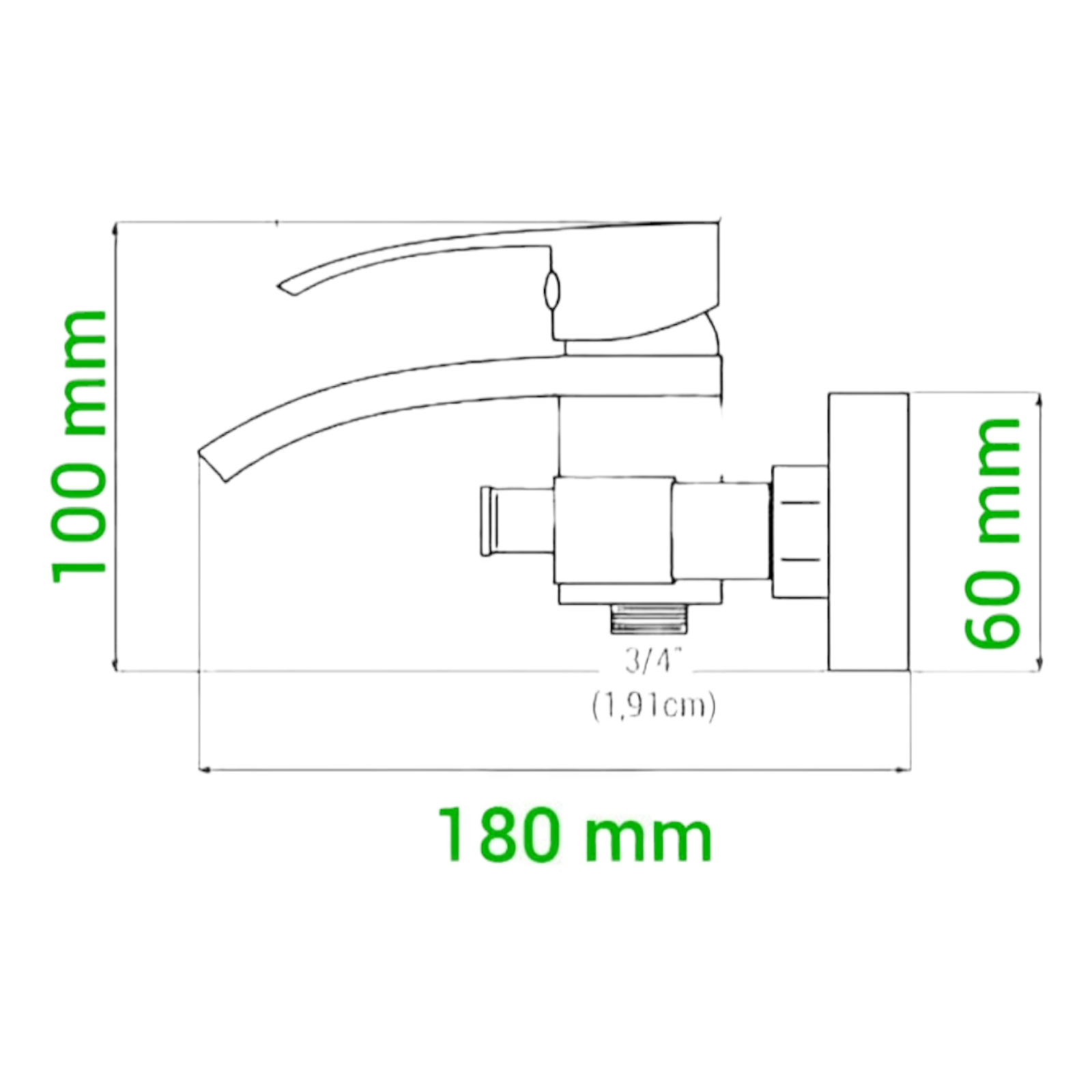 Смесител за душ/вана, Златист TFSL-01G