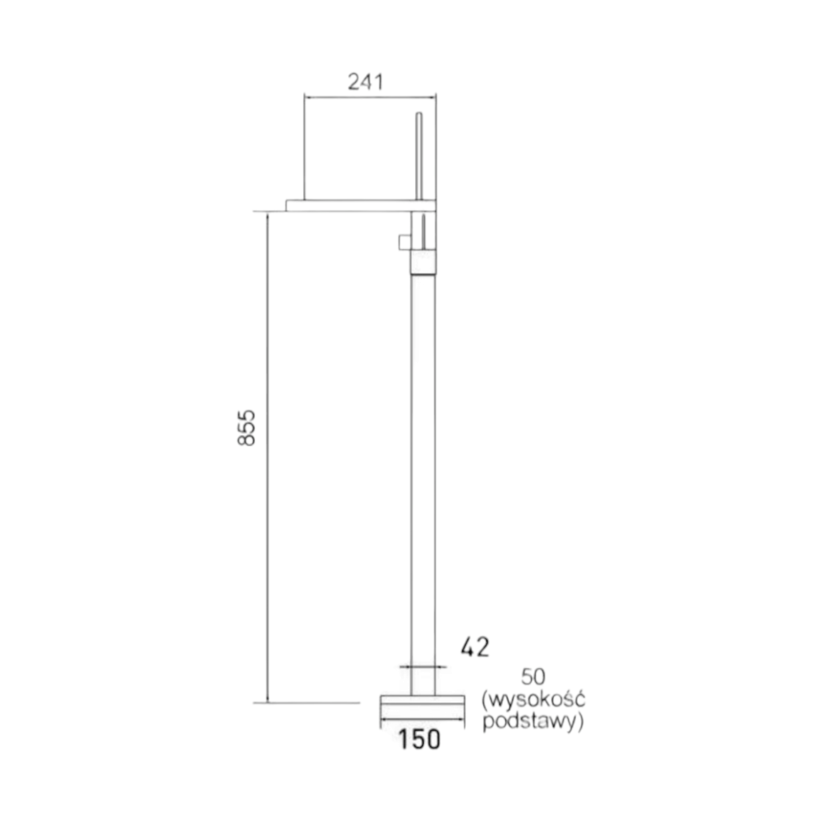 Смесител за душ/вана свободностоящ SU2001