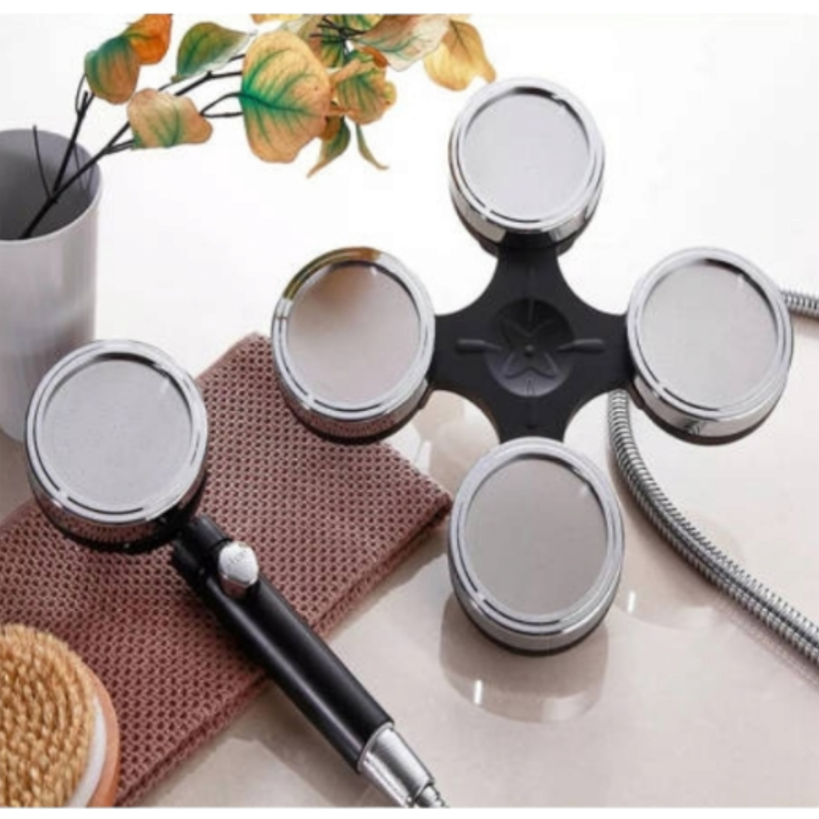 Комплект душ, Черен SY-352B