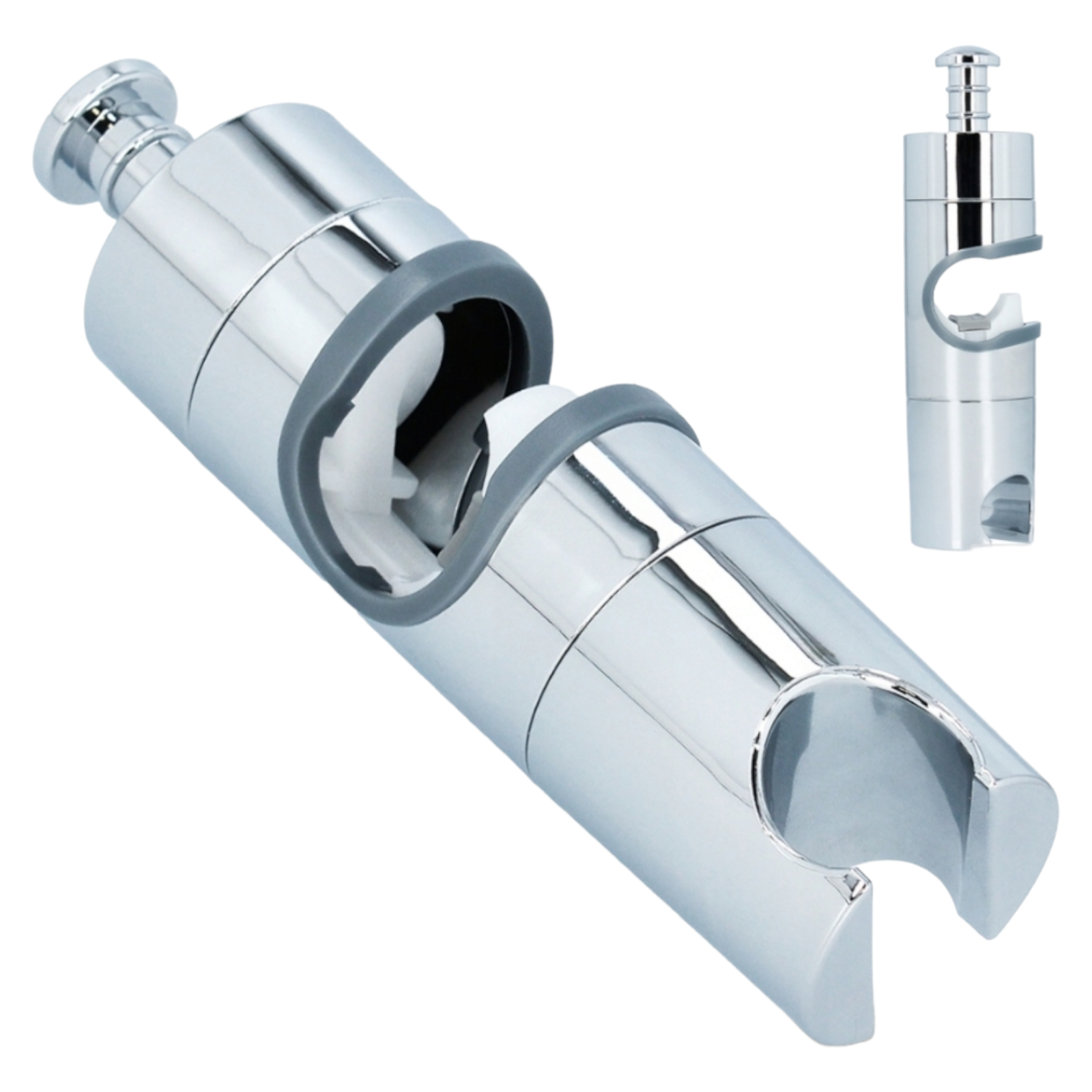 Държач за душ колона със страничен бутон, Сребрист DRAZKA 22/25