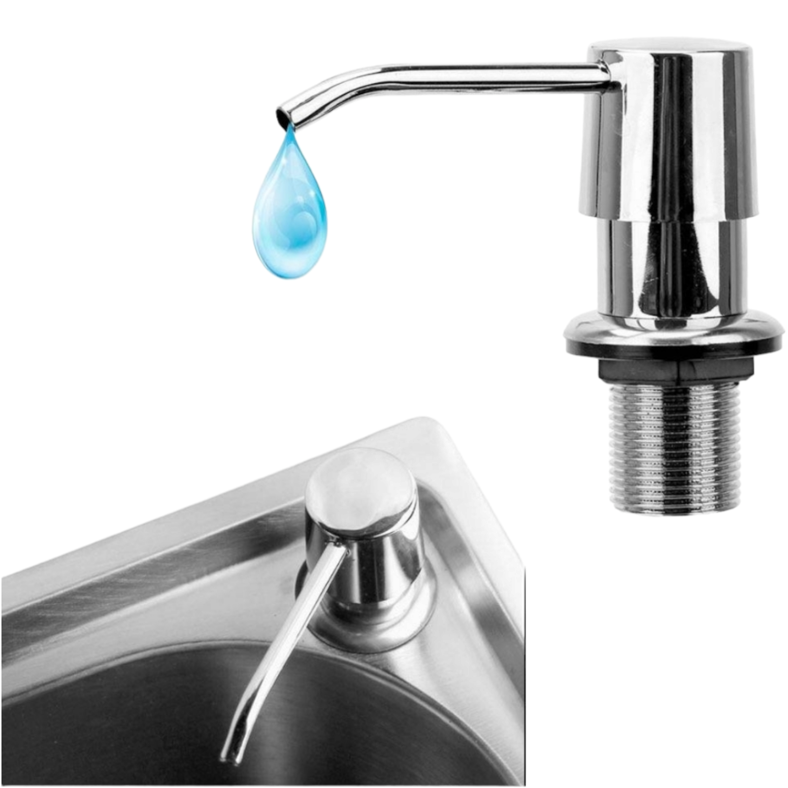 Диспенсър/Дозатор за течен сапун, пяна, душ гел, Хром AH-70