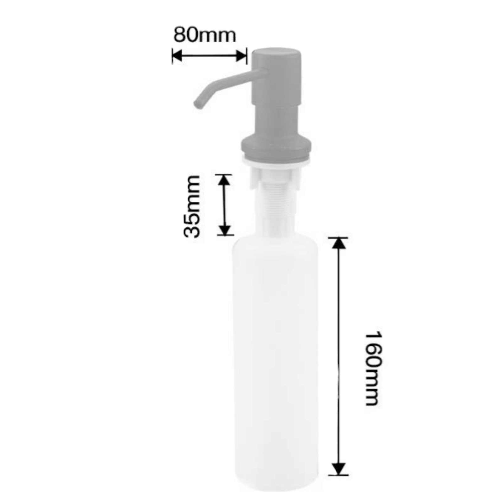 Диспенсър/Дозатор за течен сапун, пяна, душ гел, Хром AH-70