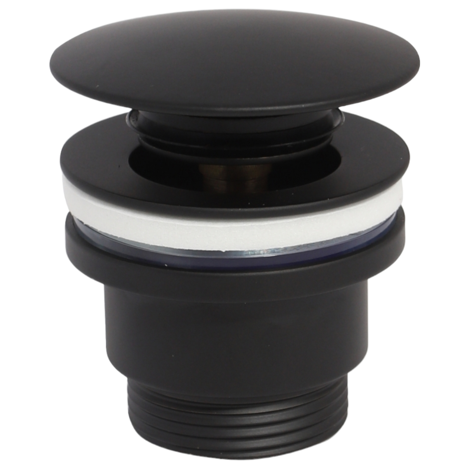 Универсална тапа за умивалник от месинг, Черна K-1009BC