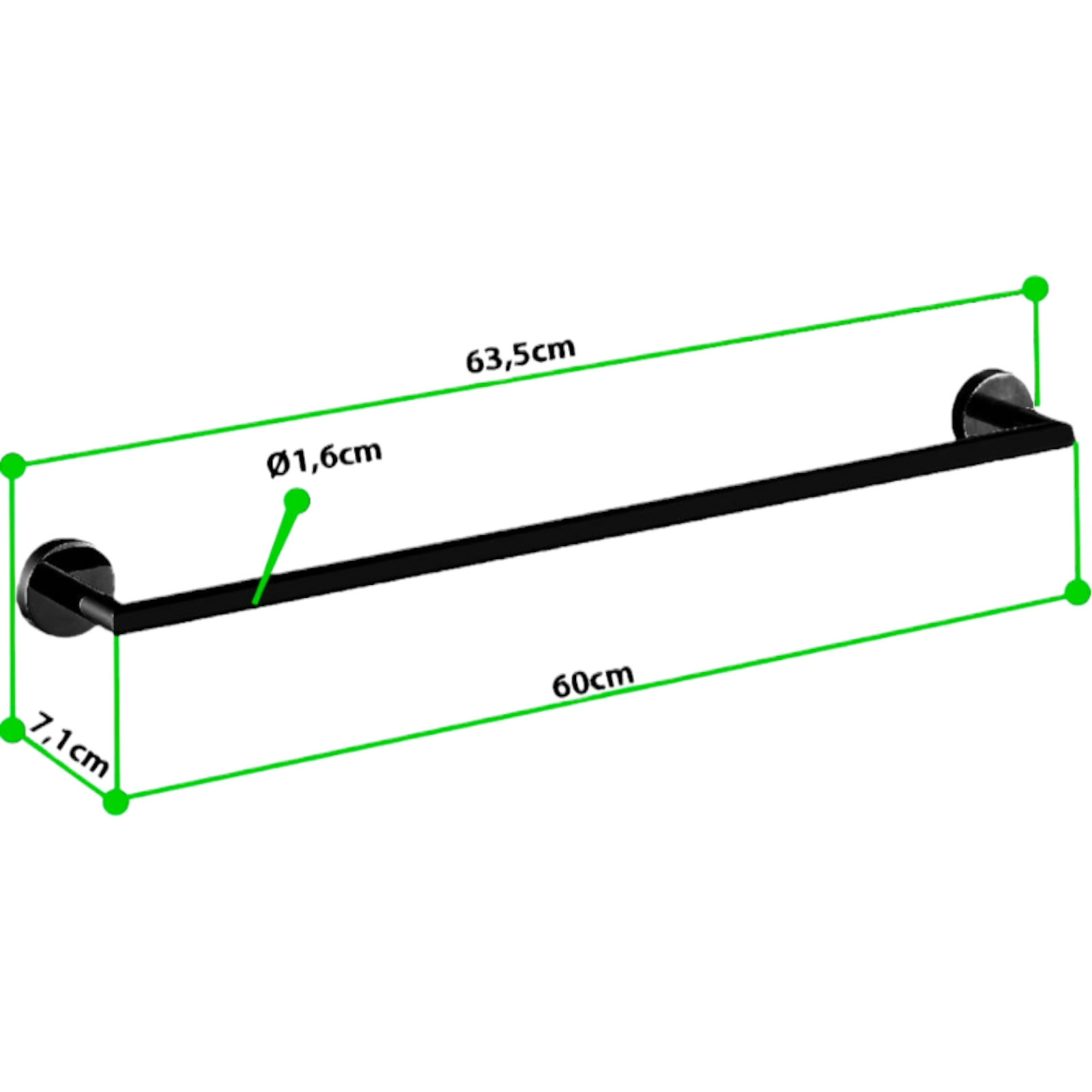 Поставка за хавлии, единична UC-2311NB