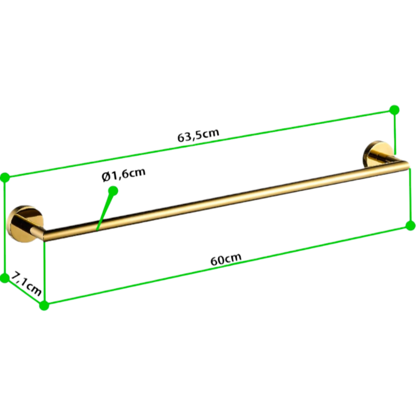 Поставка за хавлии, единична UC-2311NG