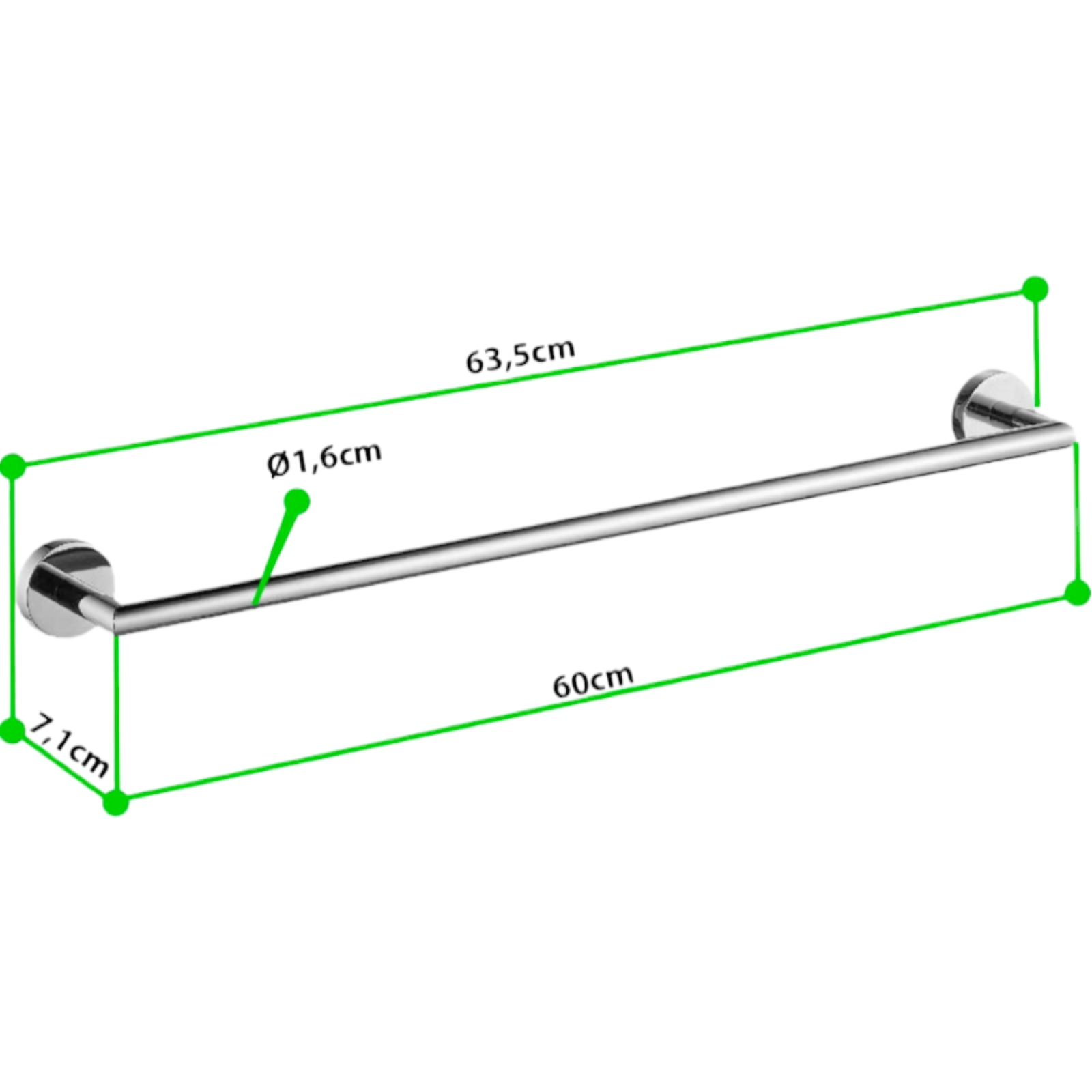 Поставка за хавлии, единична UC-2311NC
