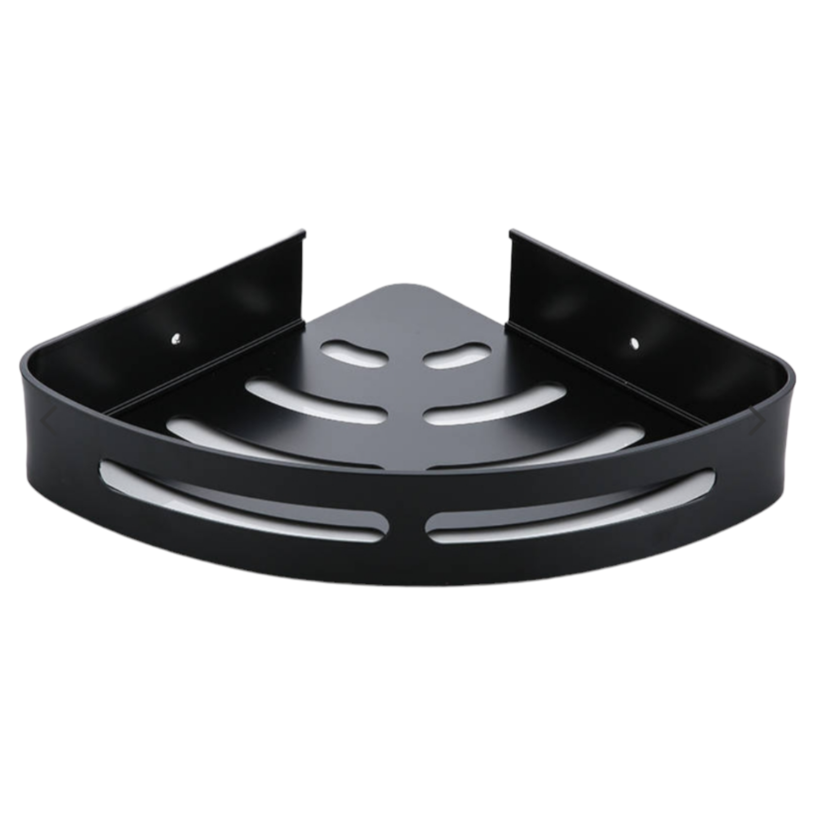 Ъглов рафт за баня, Черен POLKA001(AR880015)