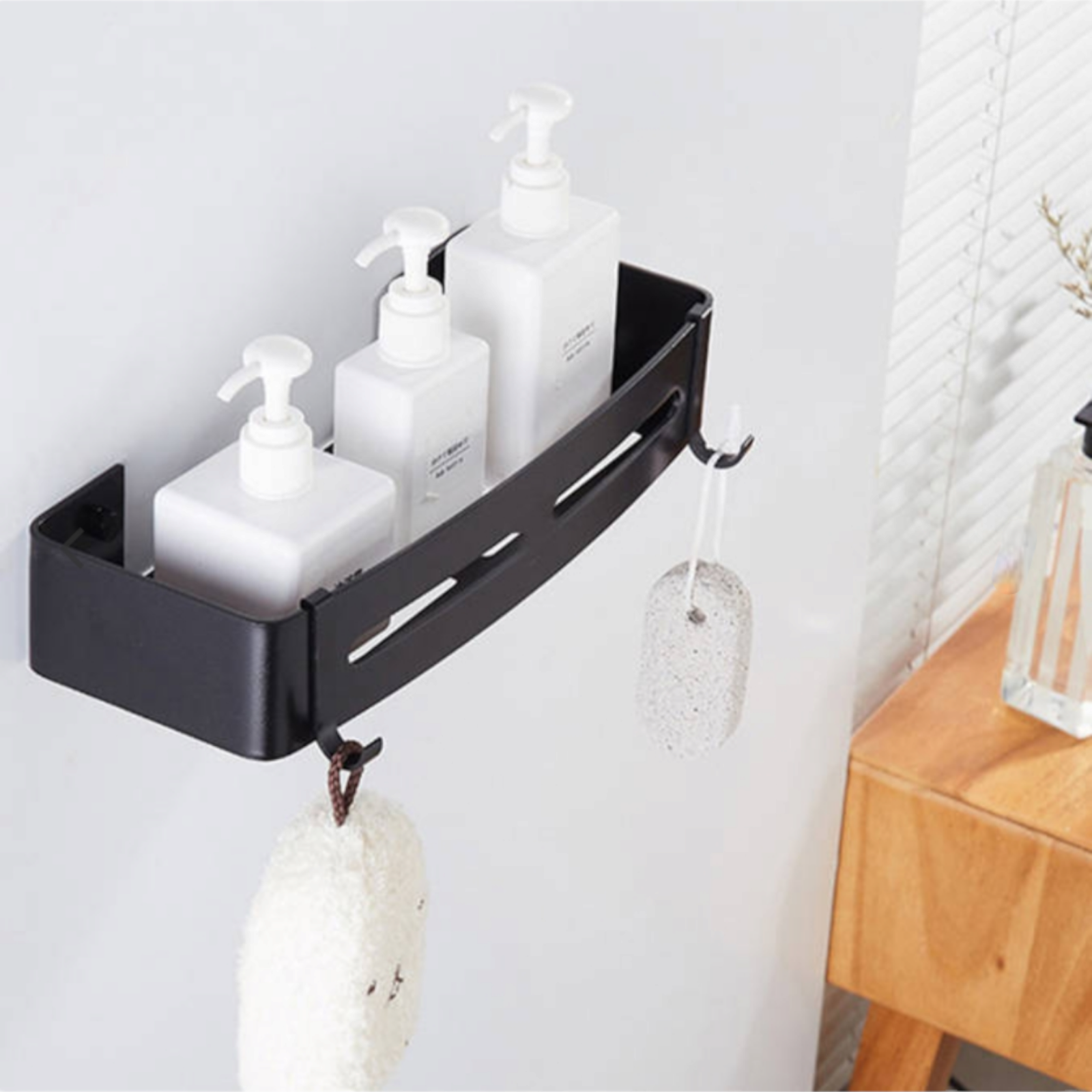 Рафт за баня,  Черен POLKA002(AR880052)