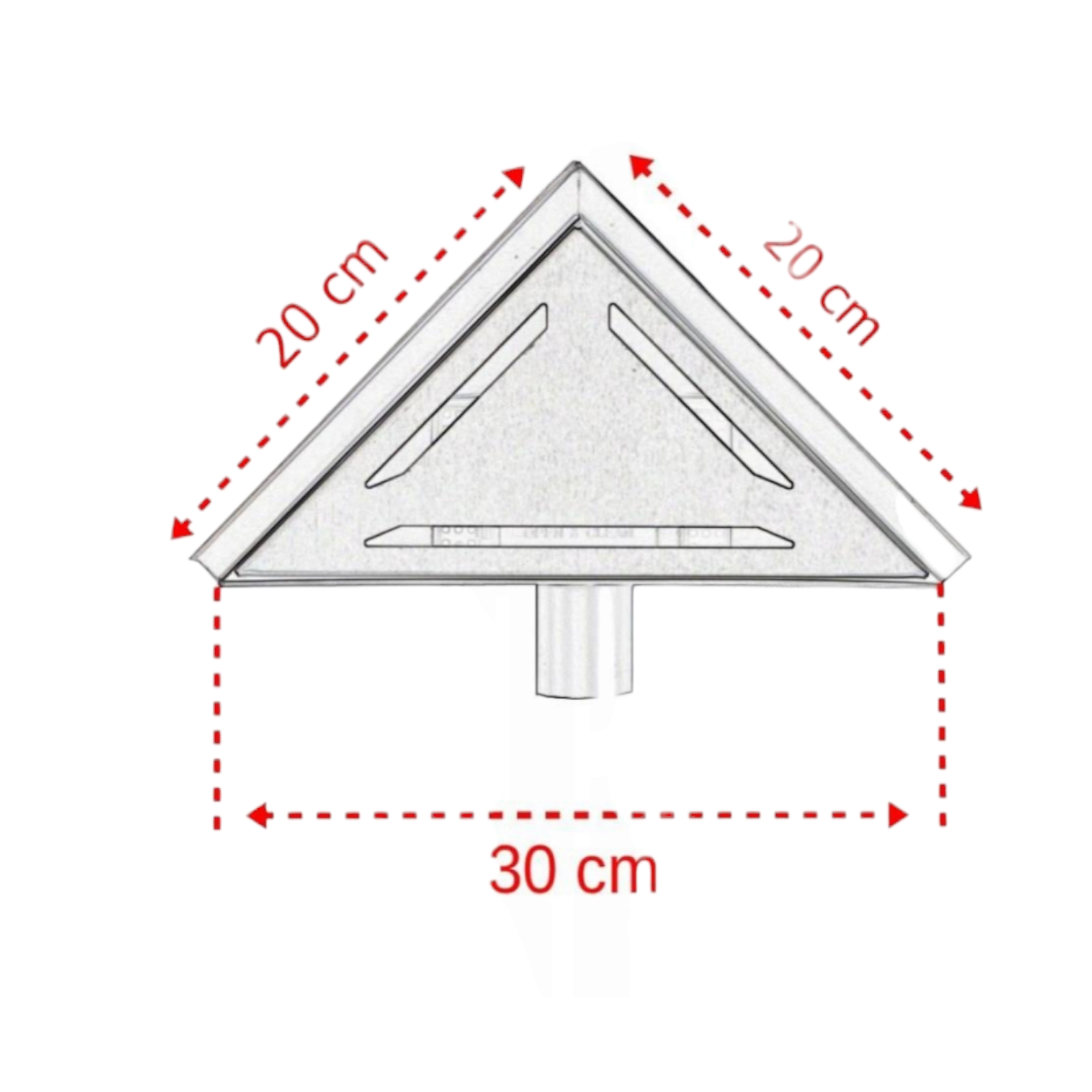 Ъглов сифон за баня 20×20×30 OL-003