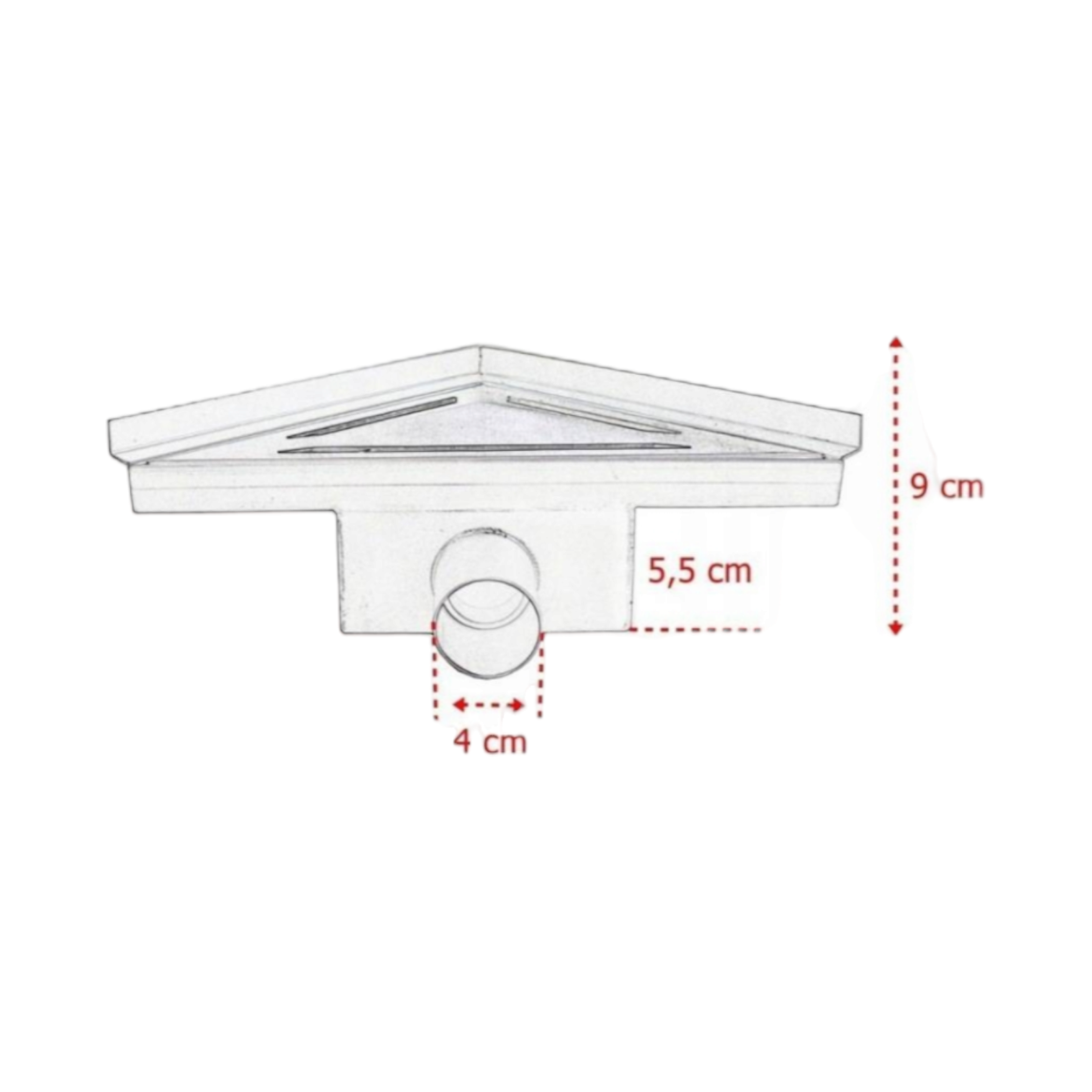 Ъглов сифон за баня 20×20×30 OL-003