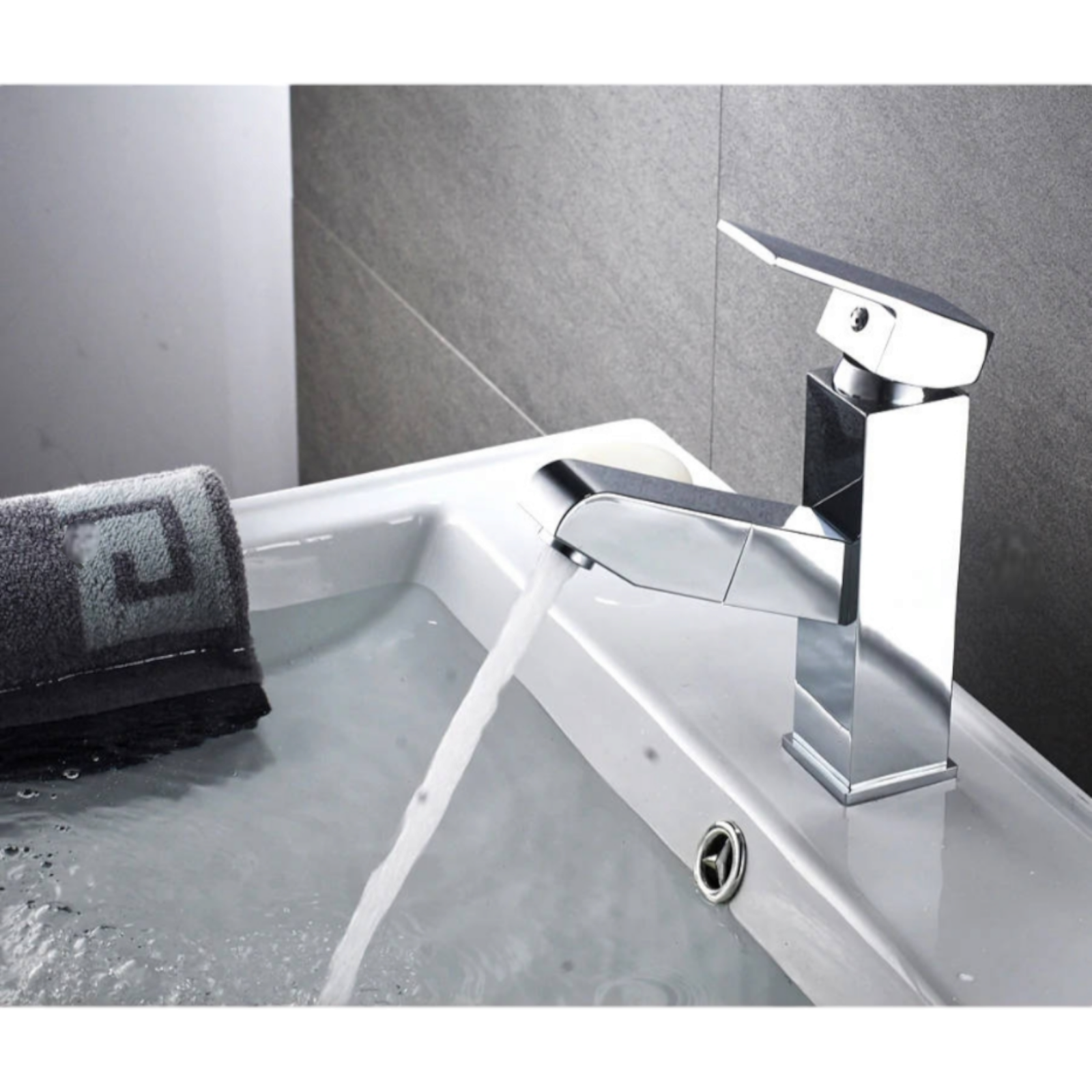 Смесител за умивалник с изтеглящ се чучур BCL-06